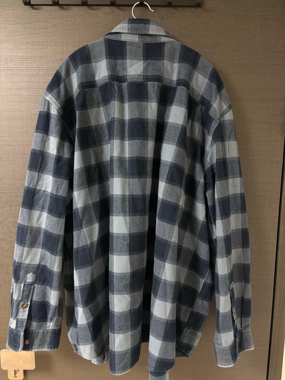 3XL - 칼하트 플란넬 체크 셔츠 네이비 상품이미지3