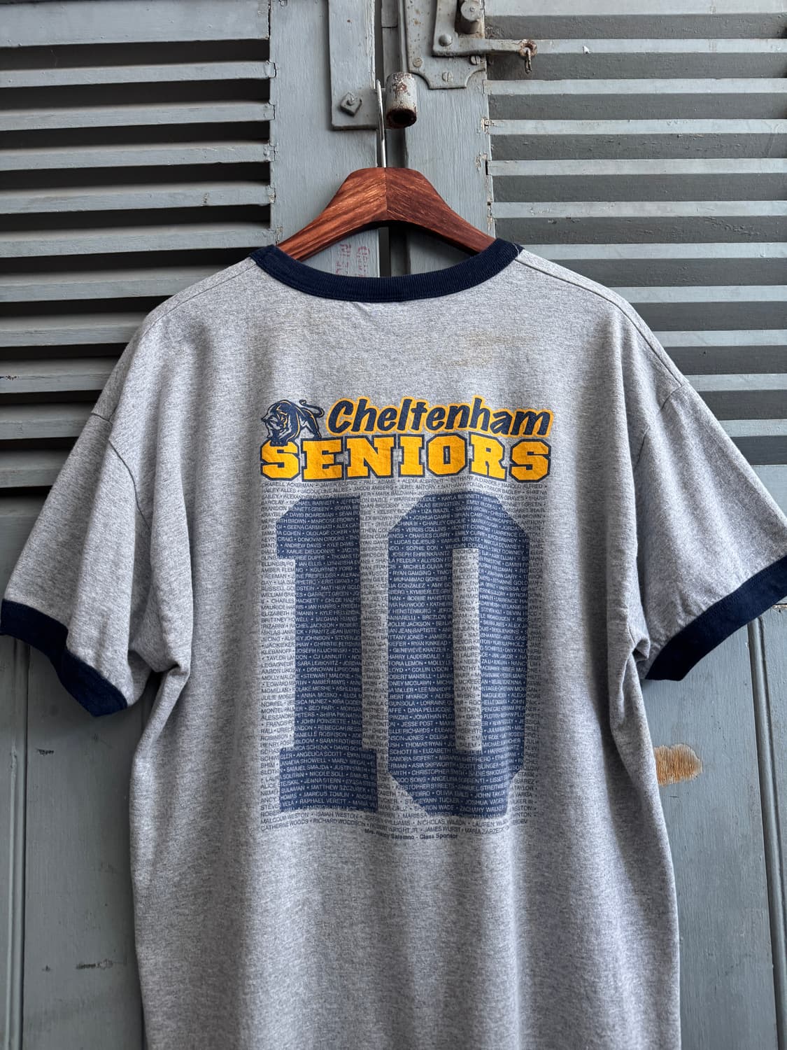 [L]USA 빈티지 2010 Seniors 링거 티셔츠 상품이미지6