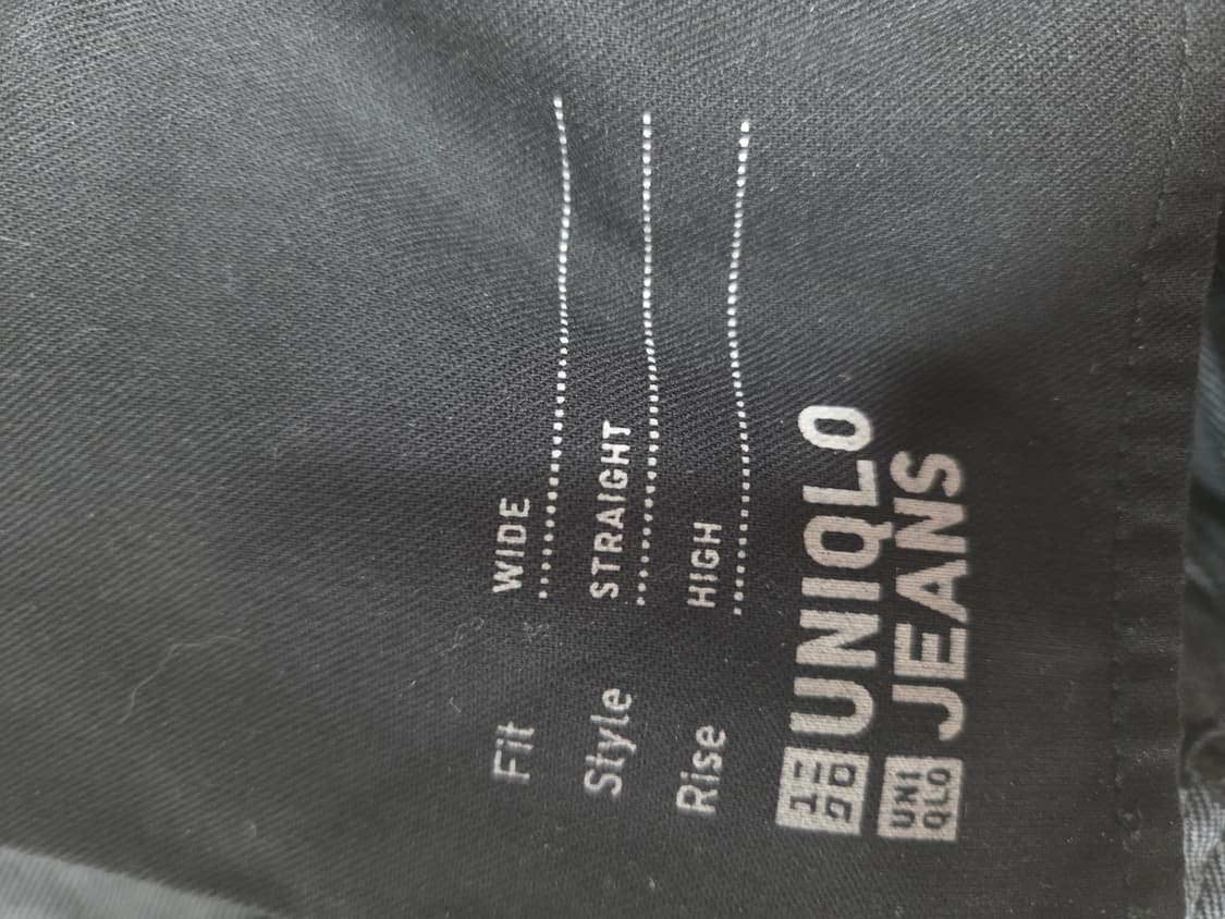 유니클로 와이드핏 진청 32 상품이미지2