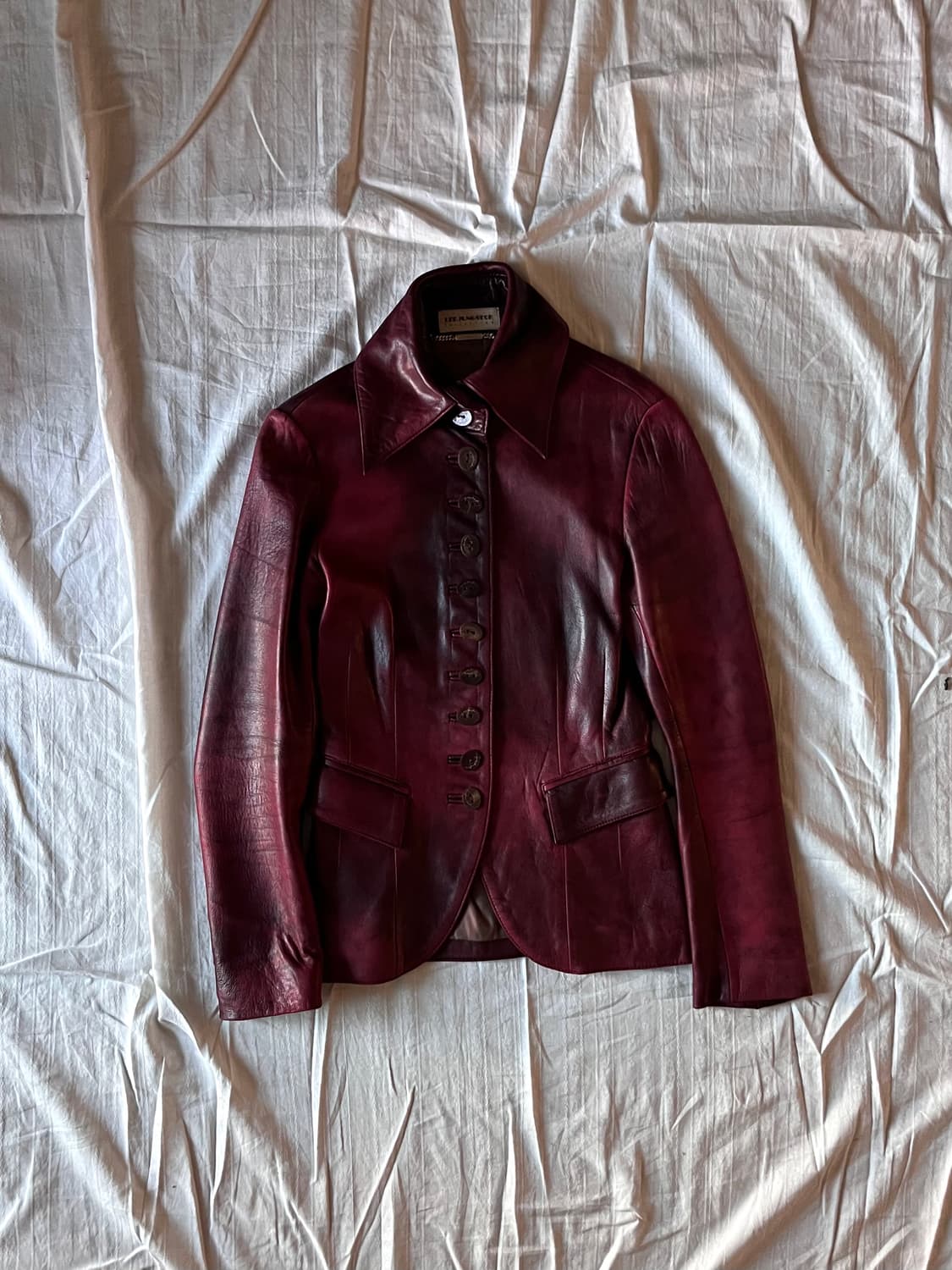 Paco Rabanne Wine Washed Lambskin Jacket 상품이미지1
