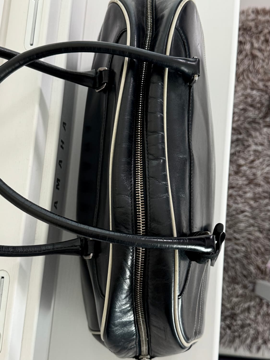 프라다 00s 볼링백 비텔로 드라이브 prada 아카이브 2000 상품이미지4