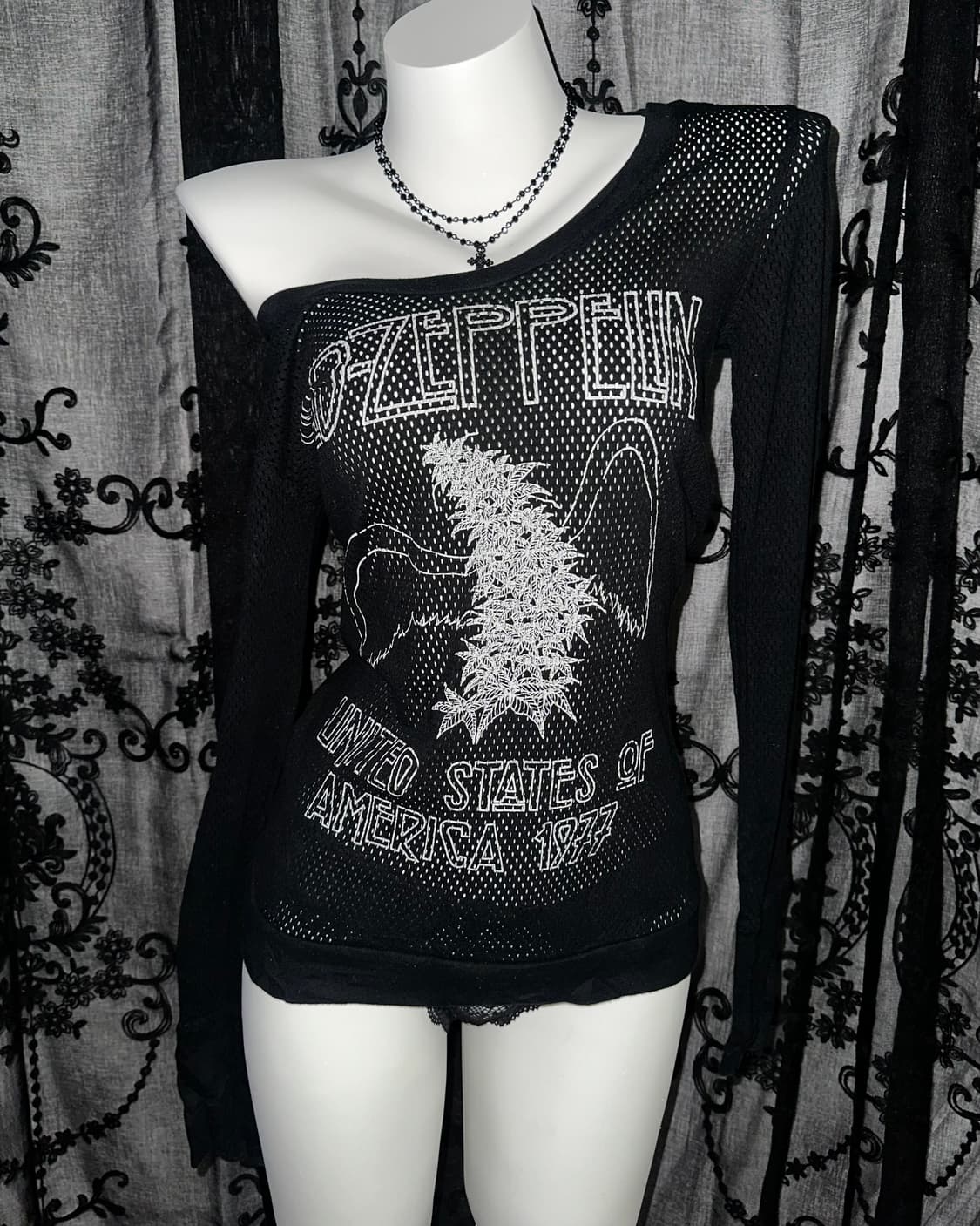 Rock chic mesh long sleeve 상품이미지2