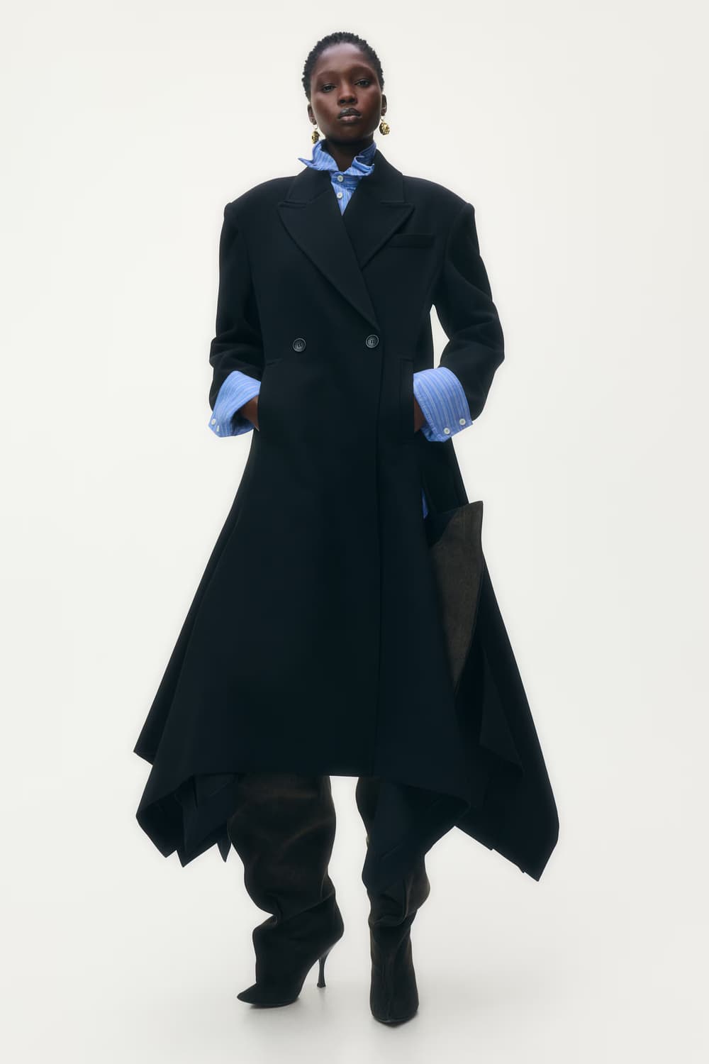 h&m 글렌마틴스 테일러드 코트 M 상품이미지3