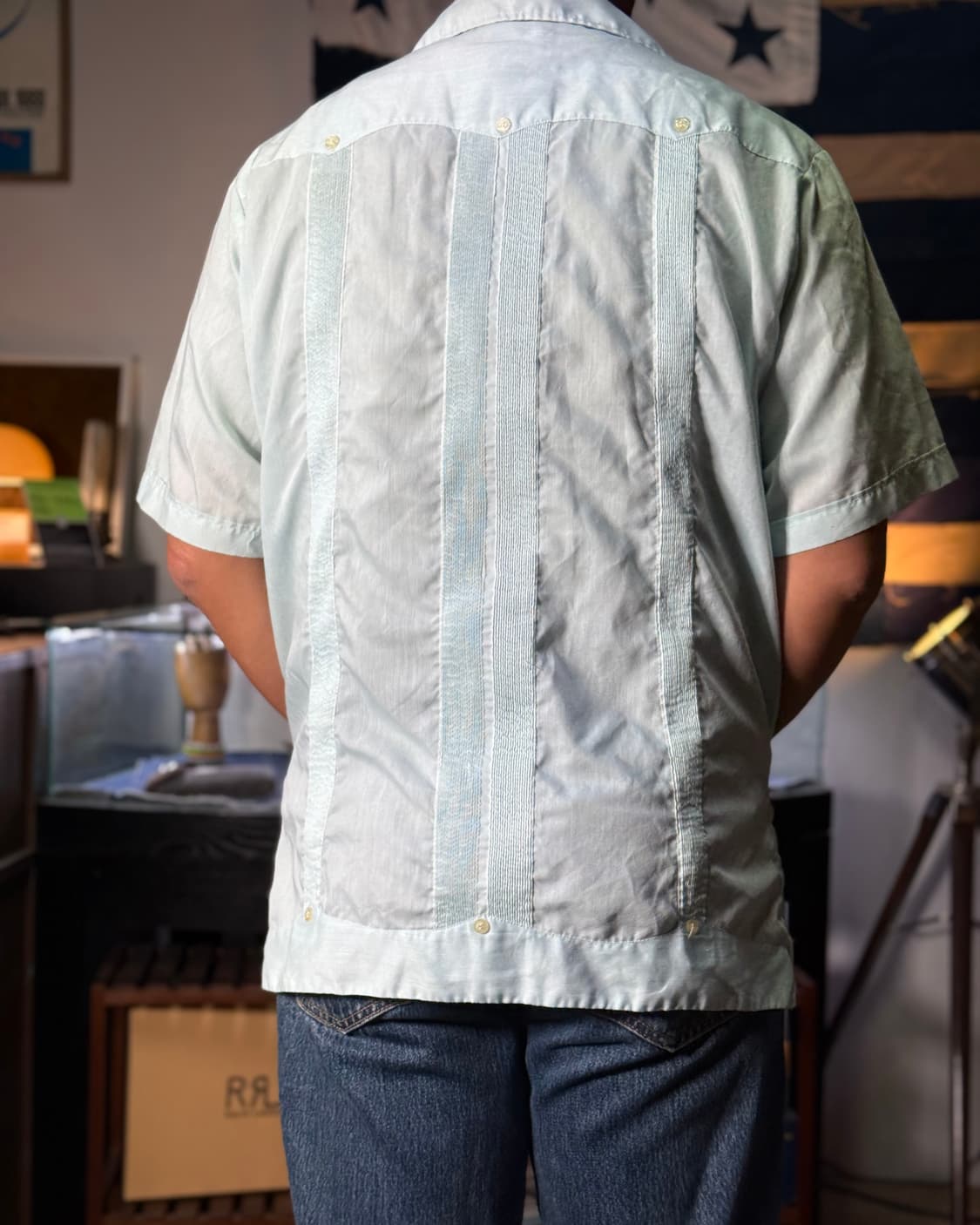 70-80's Revgo 구아야베라 셔츠 L 상품이미지8