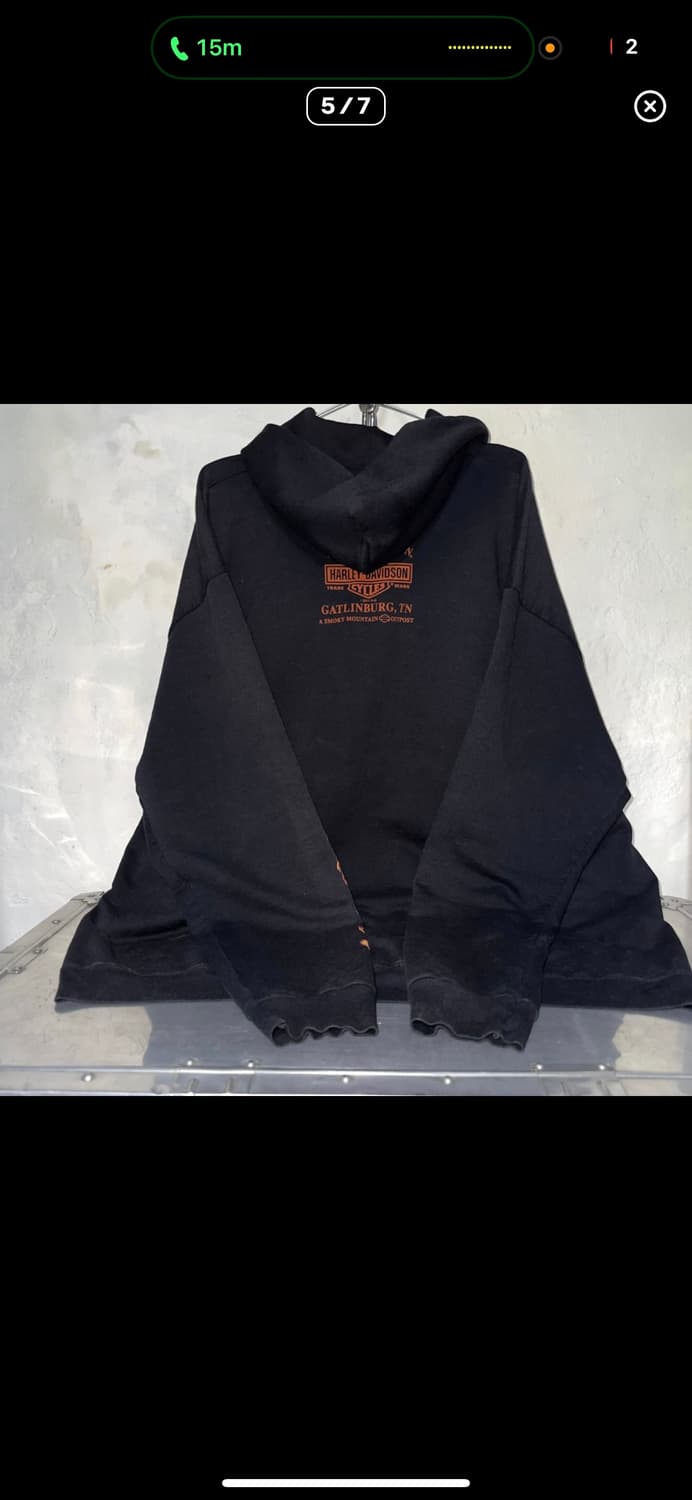 00s Y2K 레어 XL 게스 컬렉션 블링 버클 가방 & 할리 후디 상품이미지10
