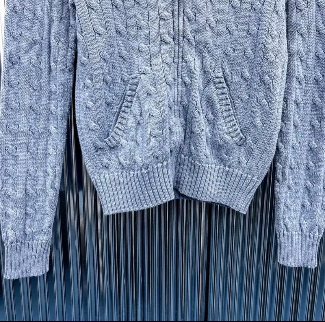 폴로랄프로렌 코튼 케이블 후드 니트 집업 상품이미지4