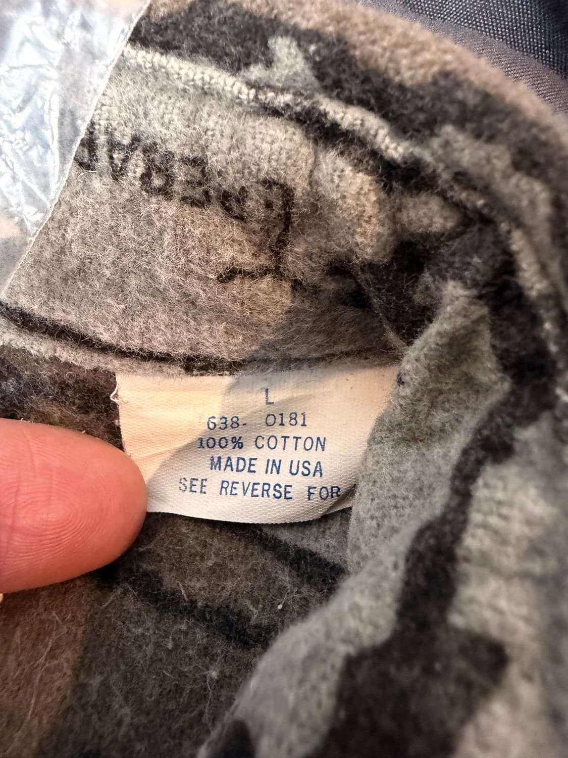 [L] 80‘s Made USA 트레바크 카모 BDU 필드셔츠 상품이미지4