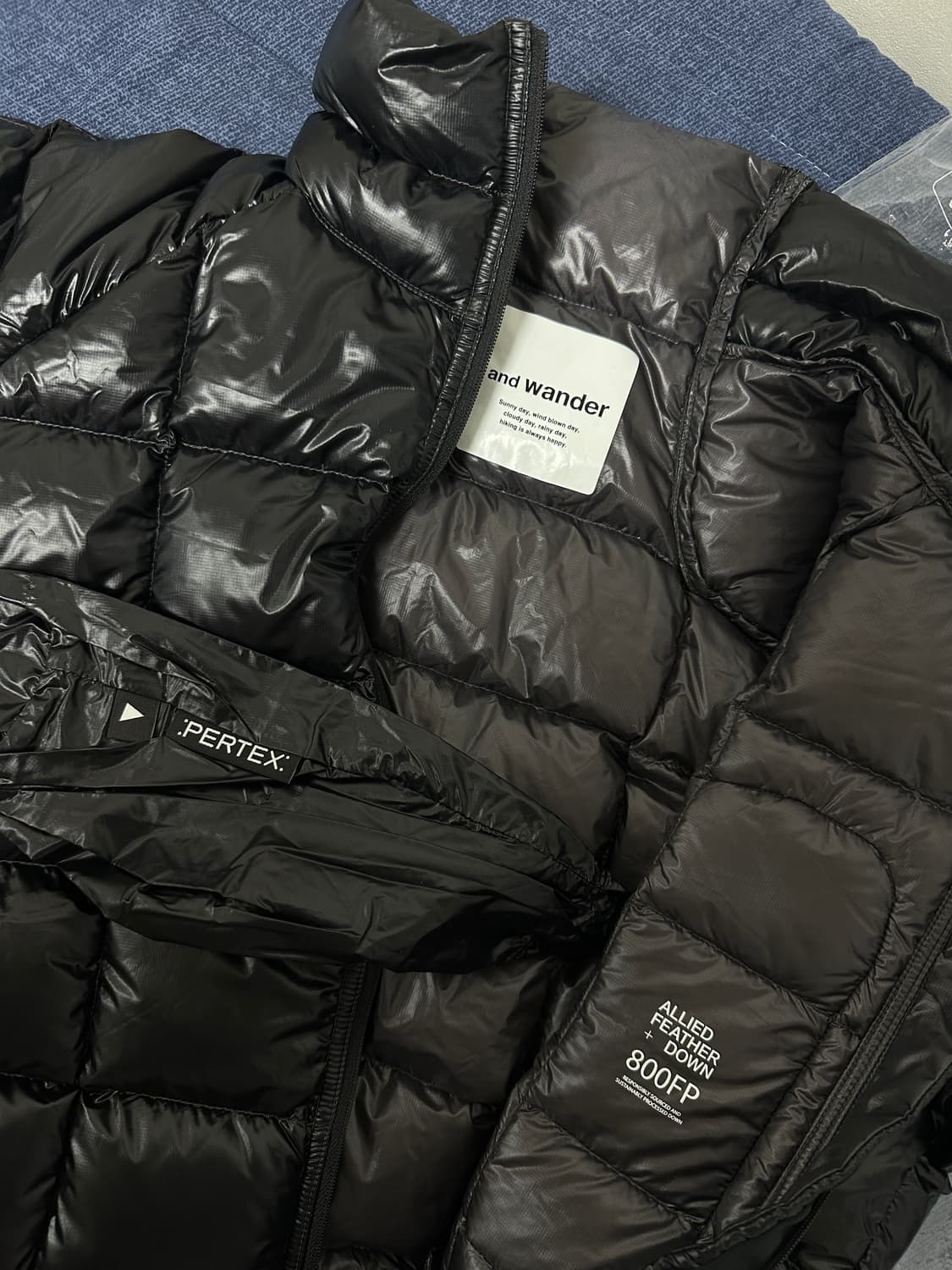 국내 백화점판 새상품 정가 109 앤드원더 다이아몬드 스티치 다운 패딩  상품이미지5