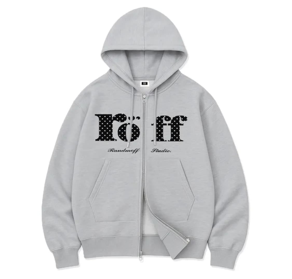 랜덤오프 도트 후드집업  상품이미지1