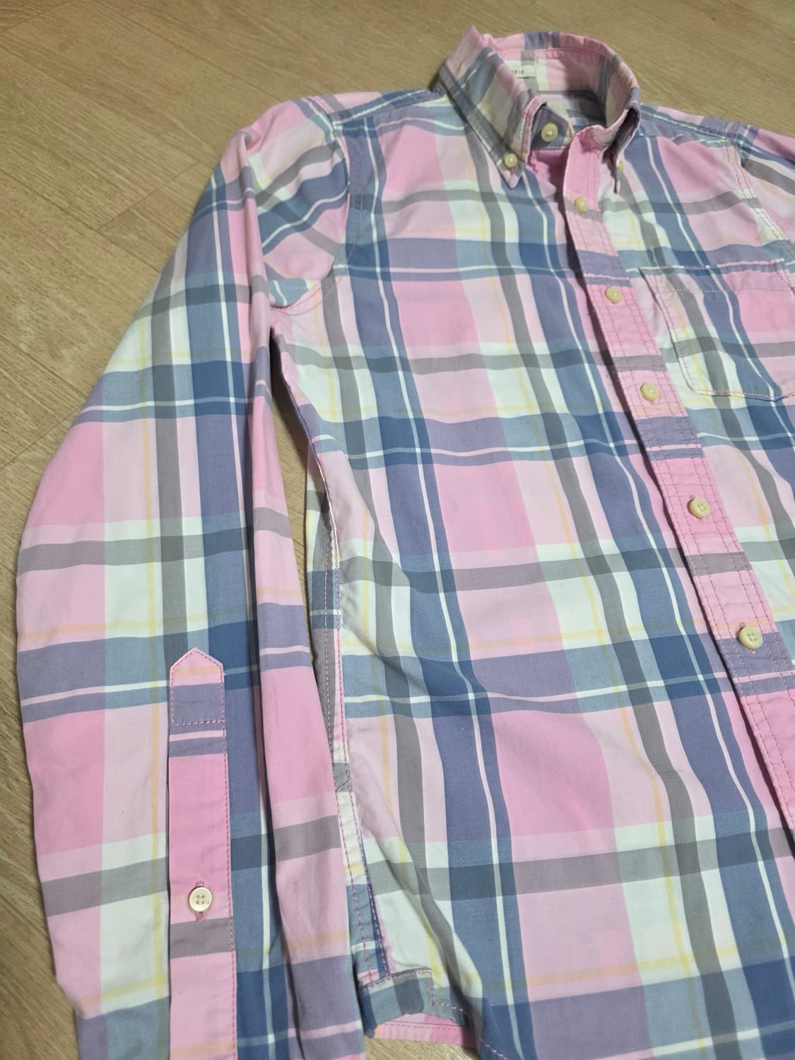 아베크롬비 버튼다운 체크 셔츠 S 상품이미지4