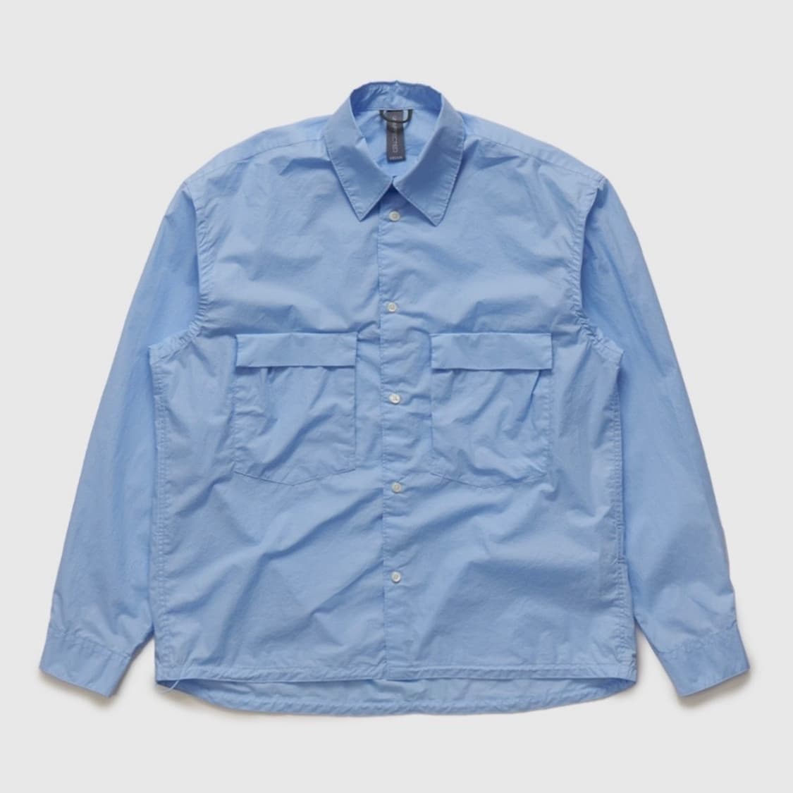 언어펙티드/ 드로스트링 셔츠 스카이블루/ M 상품이미지1