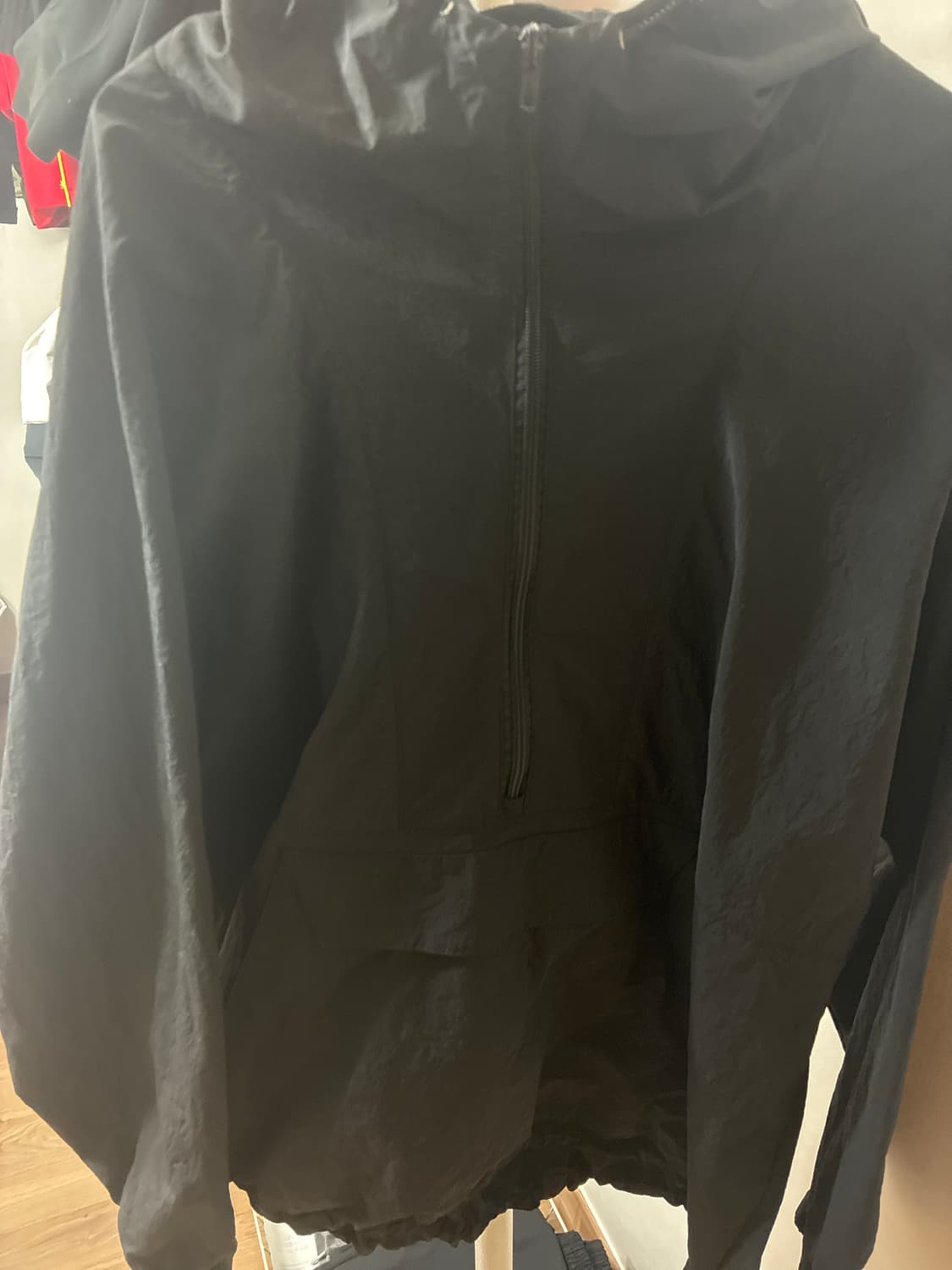 OKKANE 블랙 후드 바람막이 3XL 상품이미지1