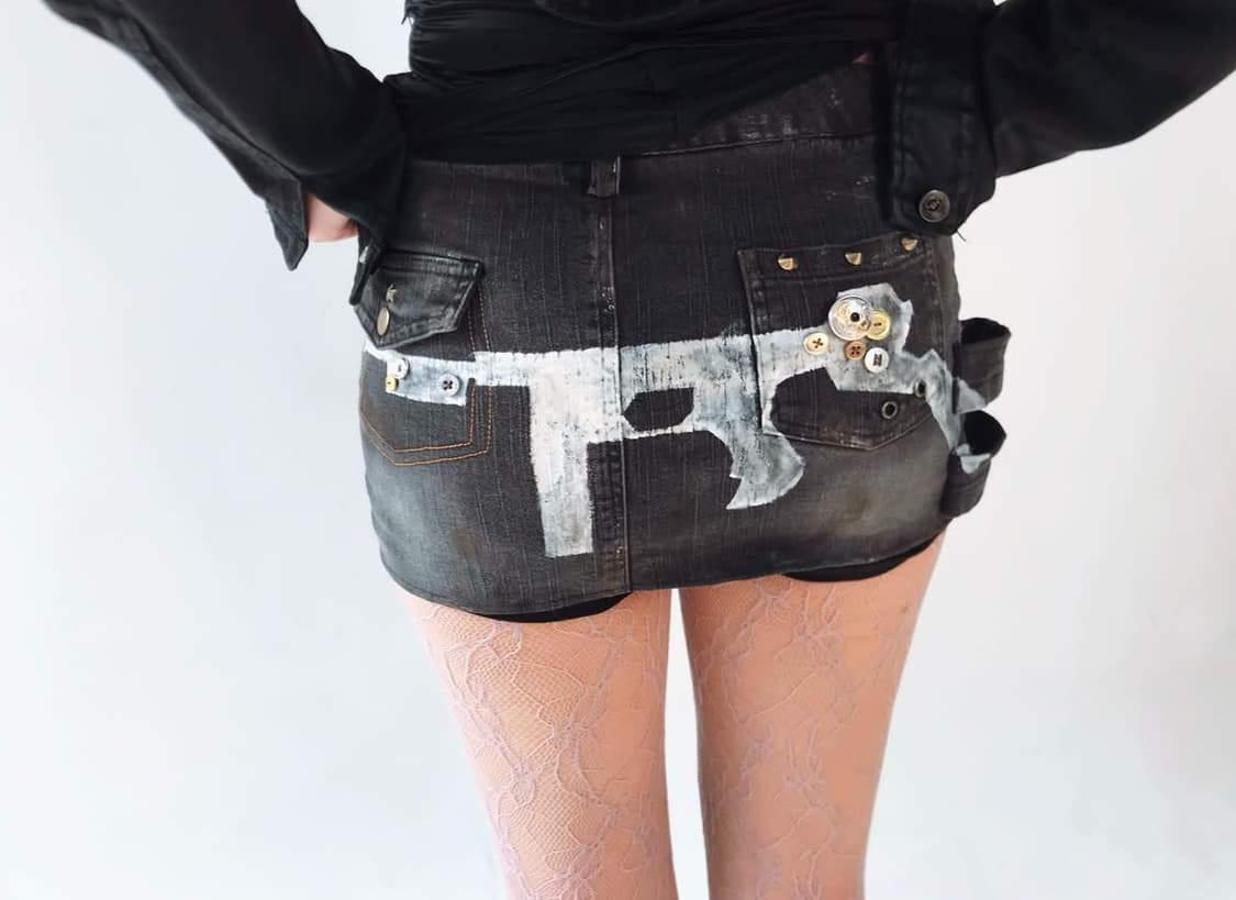 Zentow custom washing mini skirt 상품이미지3