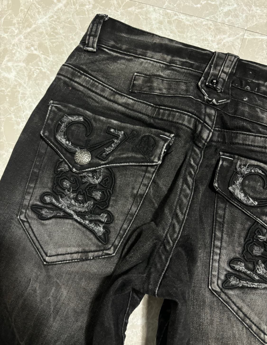 CLOUD72 Skull PatchWork Punk Pants 상품이미지5