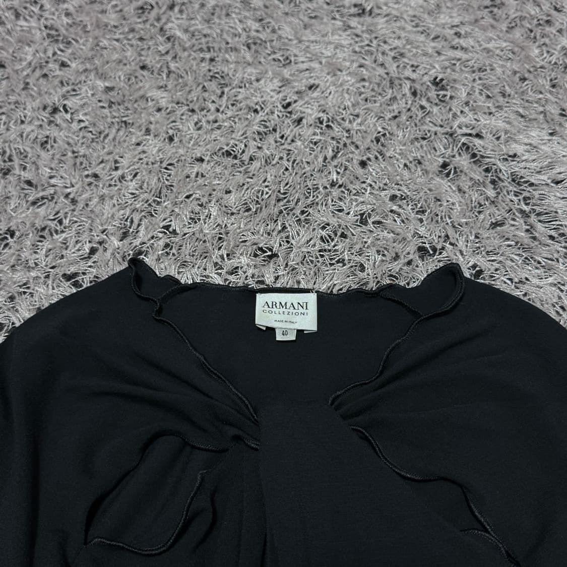 아르마니 꼴레지오니 00s 트위스트 넥 드레이프 탑 40 상품이미지3