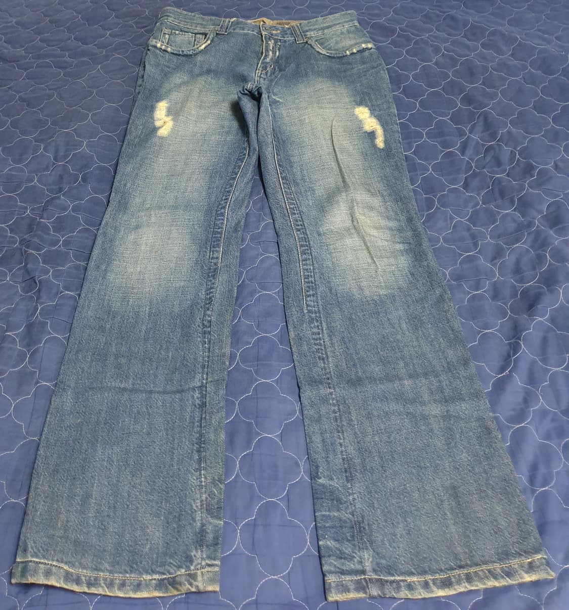 (신세계) 디자인유나이티드 부츠컷 빈티지 데미지 워싱 데님진 (32) 상품이미지1