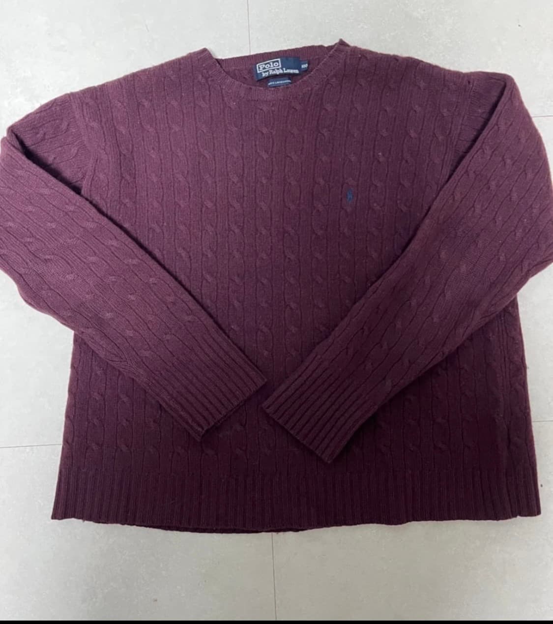 폴로 꽈배기 니트 상품이미지1