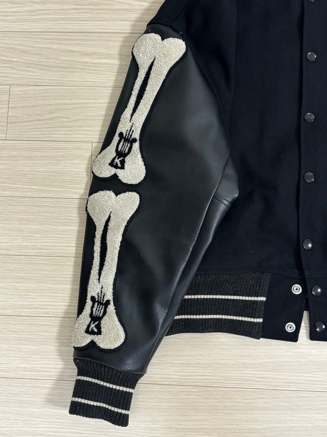 Kapital 캐피탈 울 아이파이브 바시티 자켓 블랙 상품이미지4