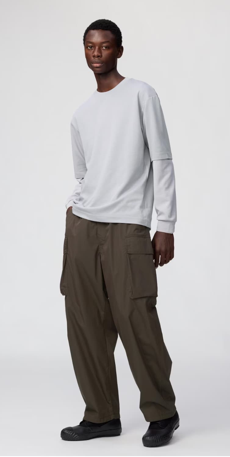 포켓터블 UV protection 파카, 와이드핏 카고팬츠  상품이미지6