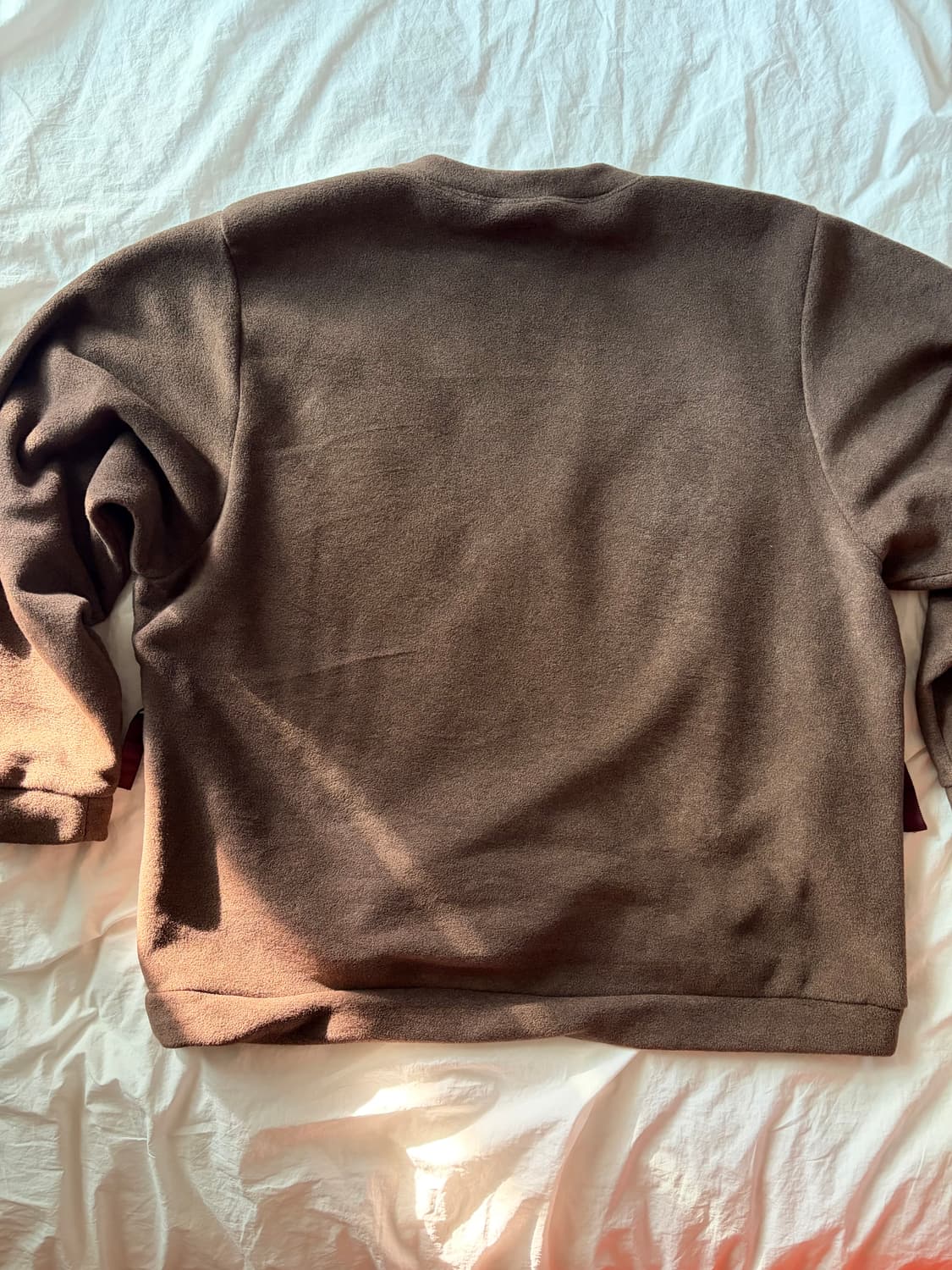 캐피탈 후리스 플리스 빅 크루 스웻셔츠 브라운 상품이미지4