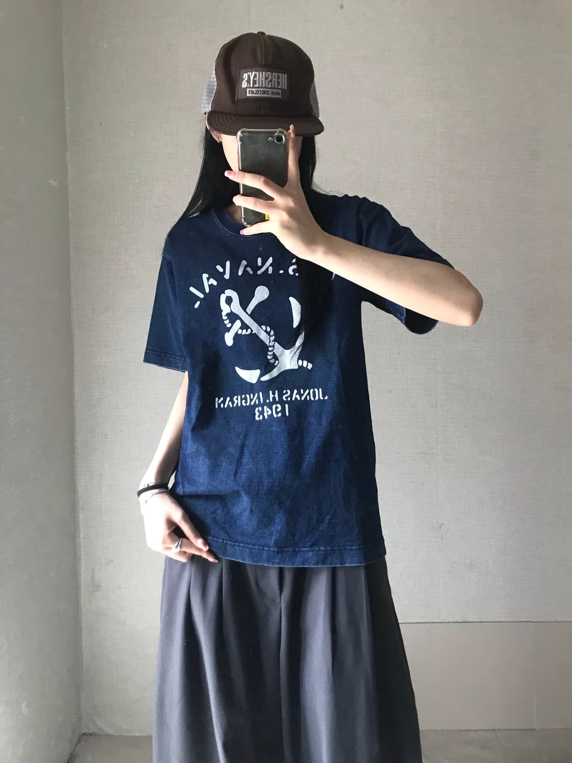 빈티지 데님 하프티셔츠 상품이미지4