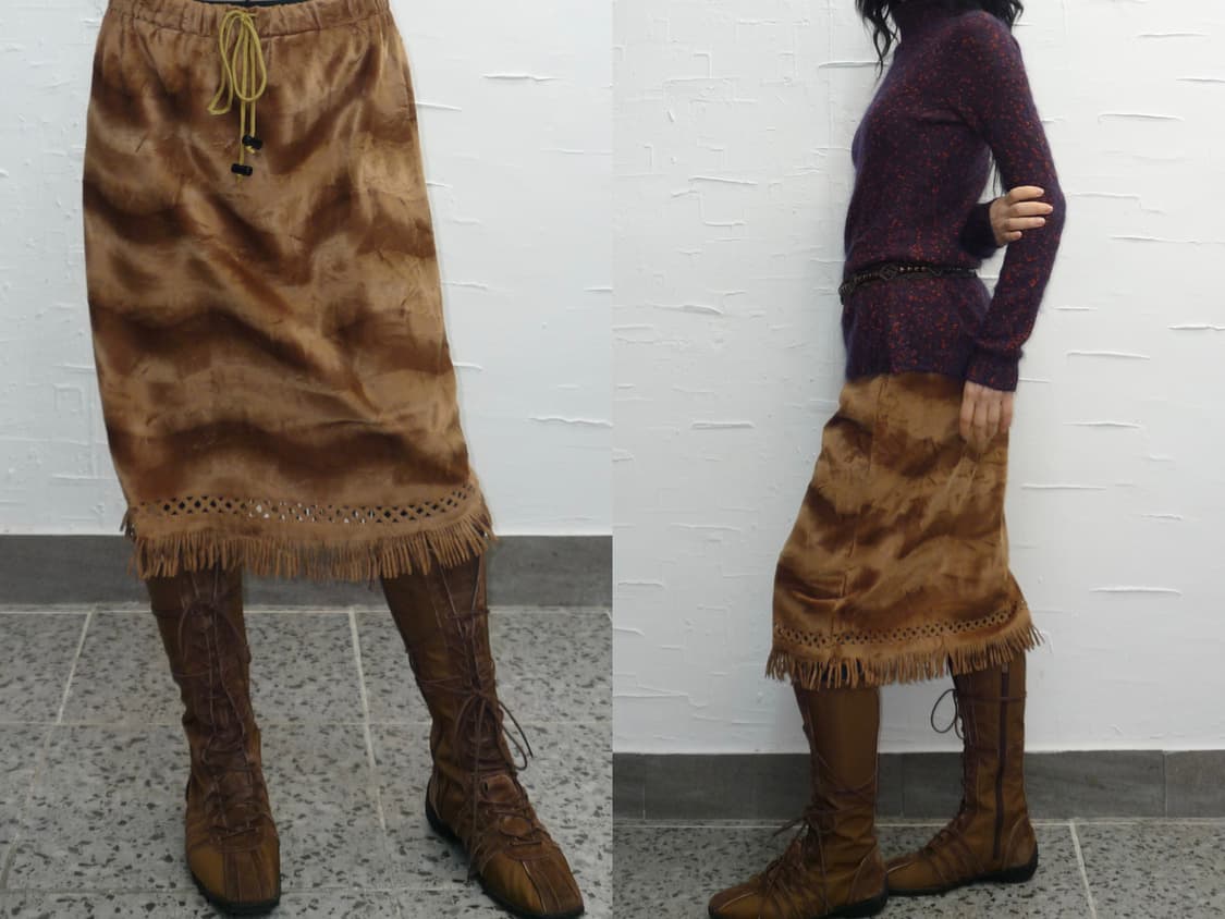 Hippie brown skirt 상품이미지1