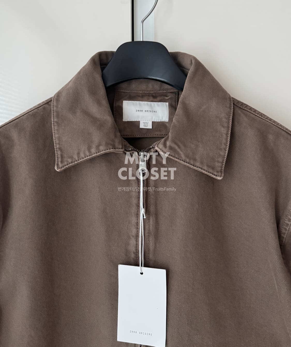 [L] 자라 오리진스 25FW 집업 워크 자켓 브라운 상품이미지3