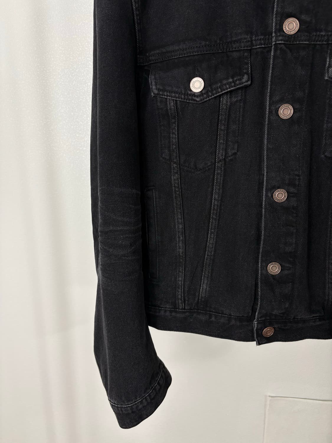 렉토 빈센트 데님 트러커 자켓 블랙  상품이미지9