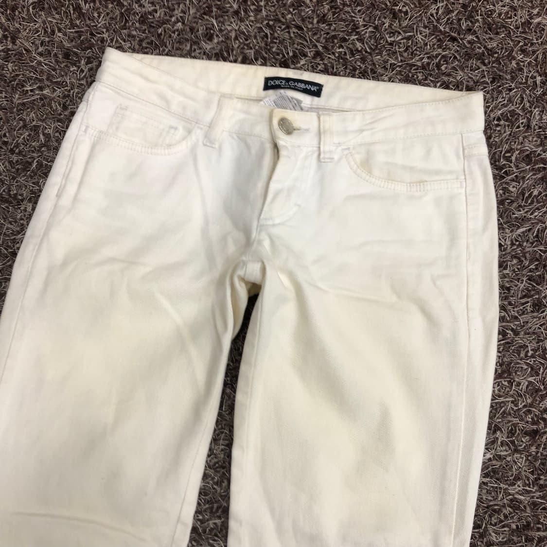 돌체엔가바나 여성 화이트 데님 팬츠 상품이미지3