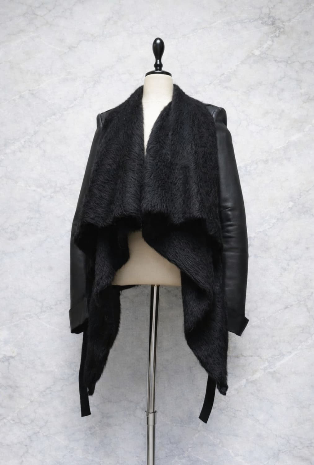 가레스퓨 가죽 자켓 / 양가죽 알파카 모헤어 / 38 (55~55반) 상품이미지5