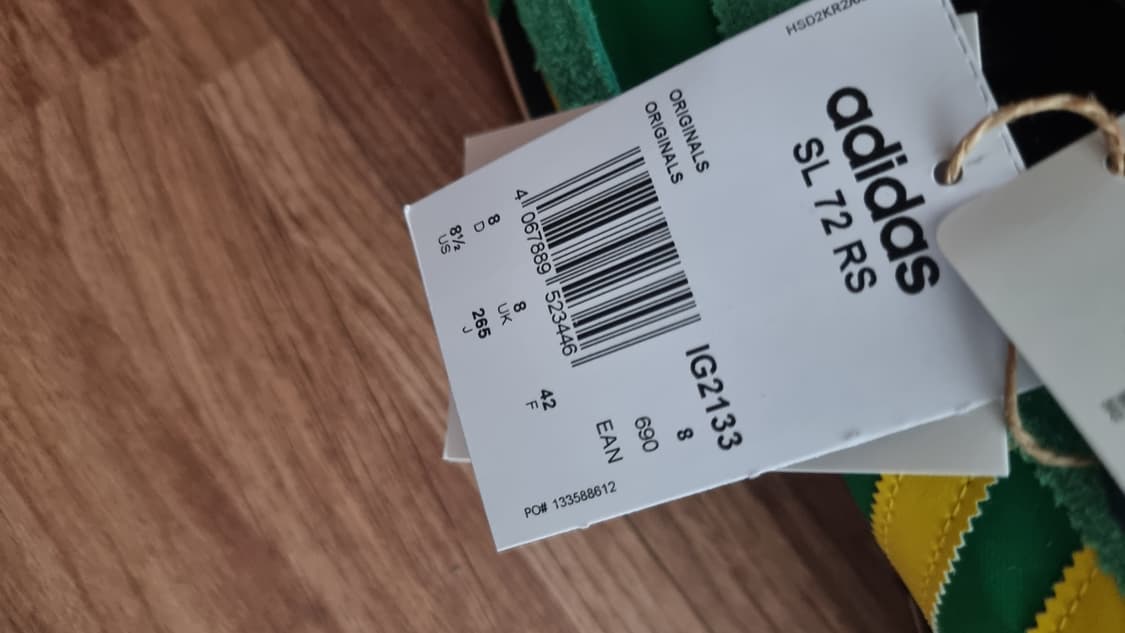 아디다스 SL 72 RS 그린 옐로우 265 새상품 상품이미지4