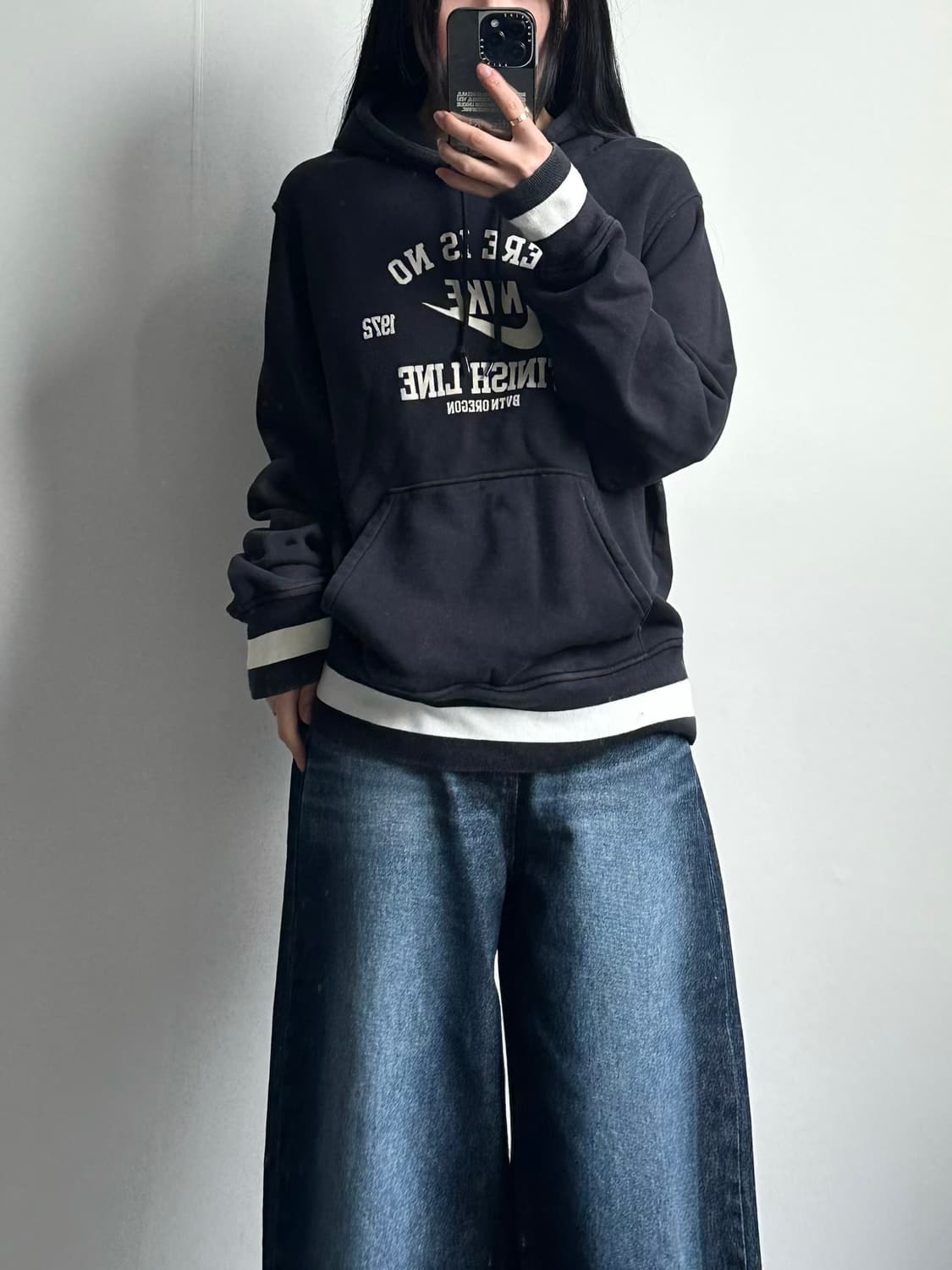 나이키 00s 빅로고 링거 후드티 상품이미지1