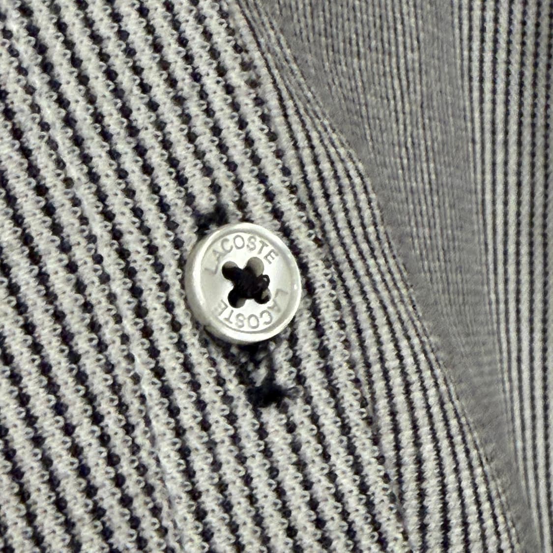 라코스테 스트라이프 셔츠 카라티 34 블랙 신축성O 상품이미지5