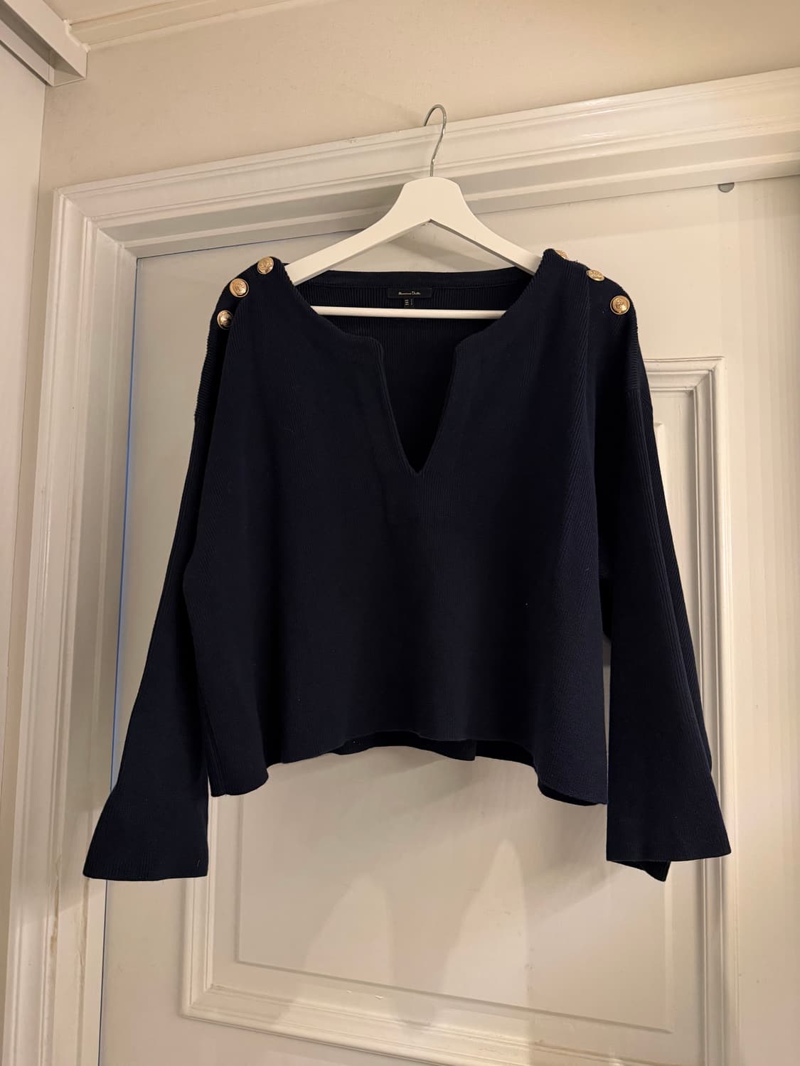 마시모두띠 네이비 금장 니트 상품이미지6