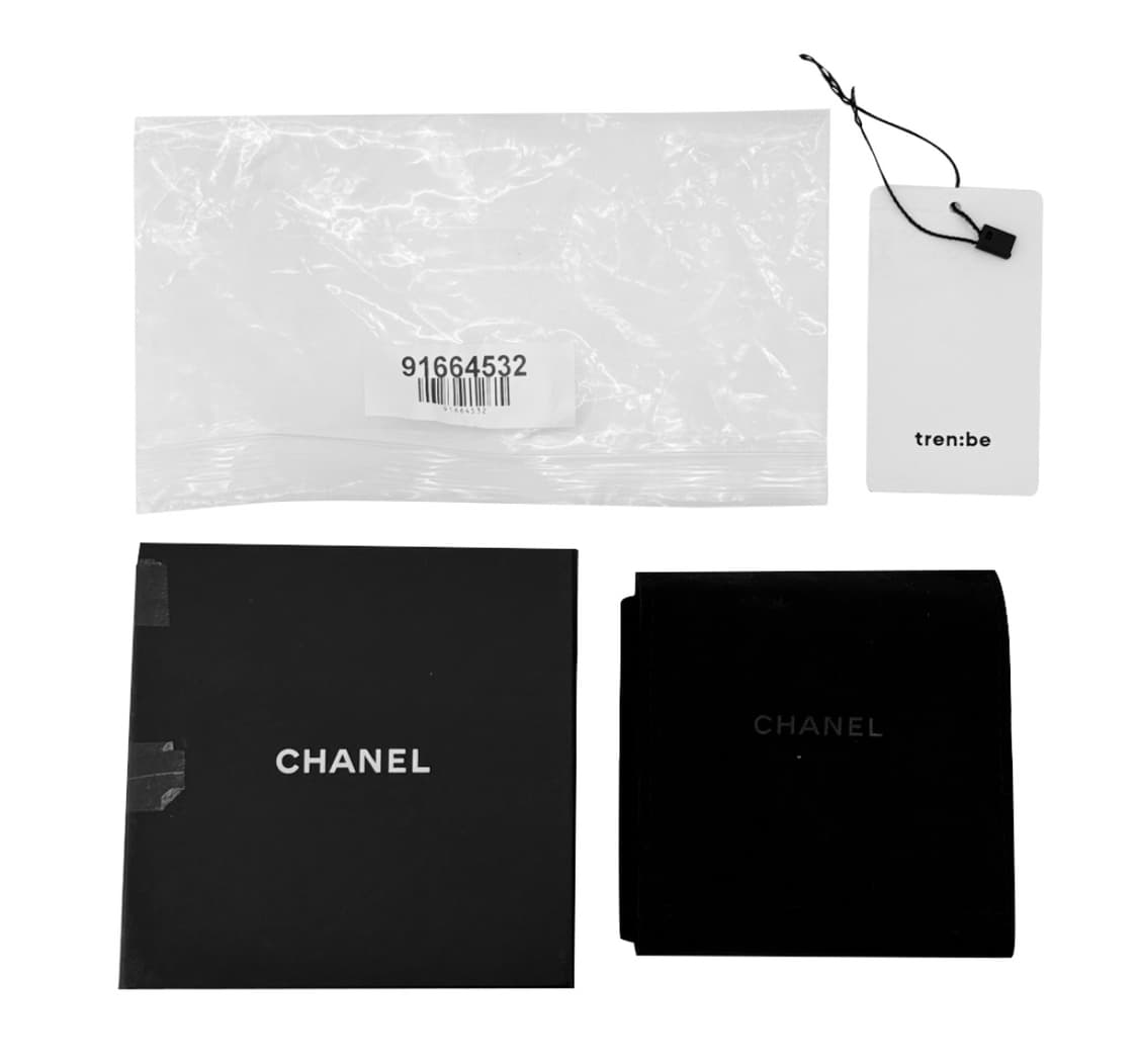 Chanel 샤넬 여성 싱글 디아망 클립온 귀걸이 이어링 블랙 옐로우 상품이미지8