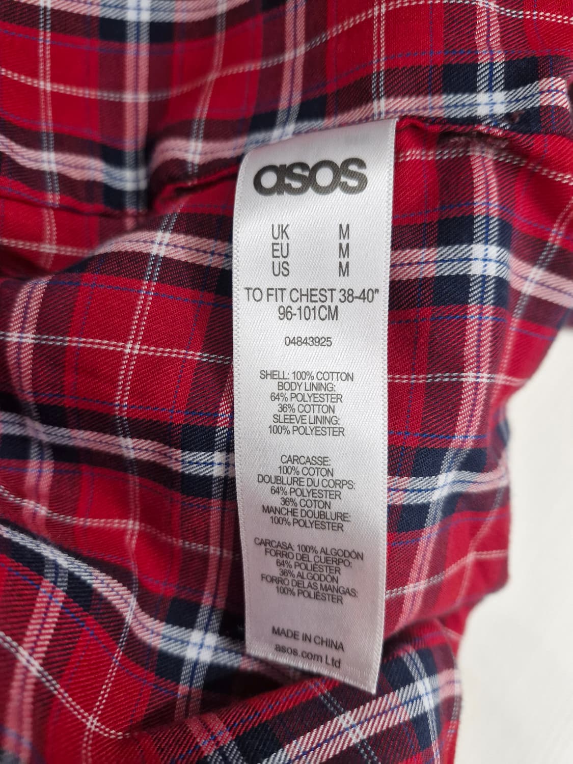아소스 ASOS 블루종 자켓 버건디_m 상품이미지7