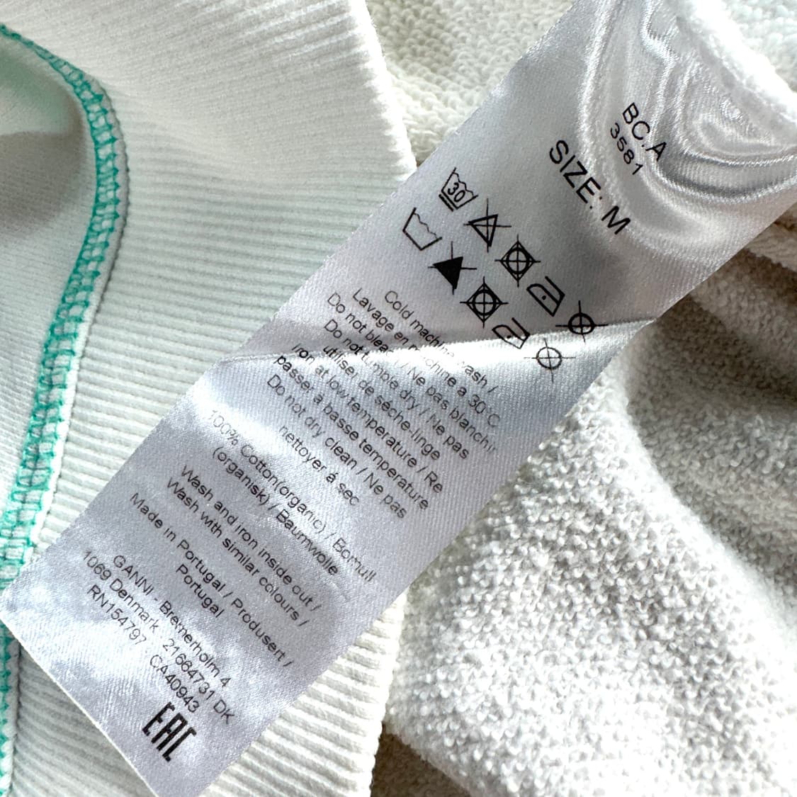 가니 GANNI 스티치 락 로고 맨투맨 상품이미지5