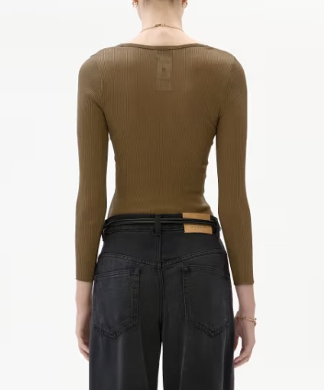 ISABEL MARANT 이자벨마랑 25fw 카키단색면긴팔티셔츠 새상품 상품이미지6