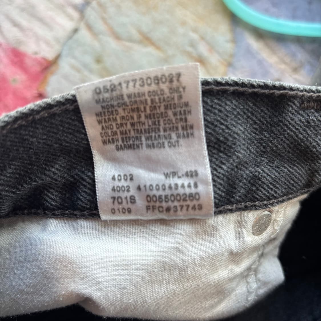 00년대 리바이스 550 릴렉스 핏 흑청 상품이미지10