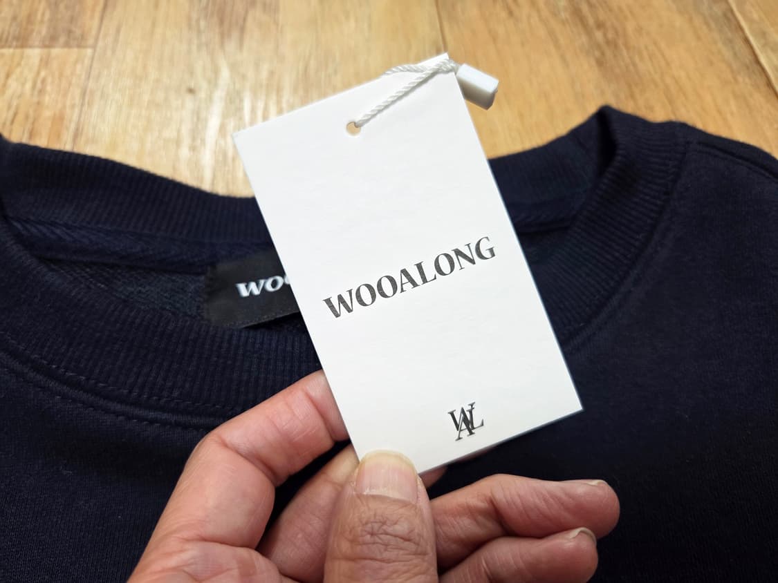 우알롱(WOOALONG) 레터링 크롭스웻셔츠 프리사이즈 새상품 상품이미지9