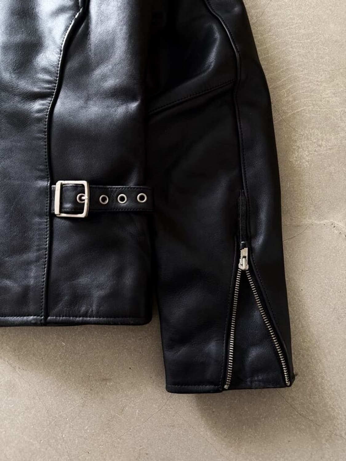 Freedom cowhaid Leather rider jacket 상품이미지4