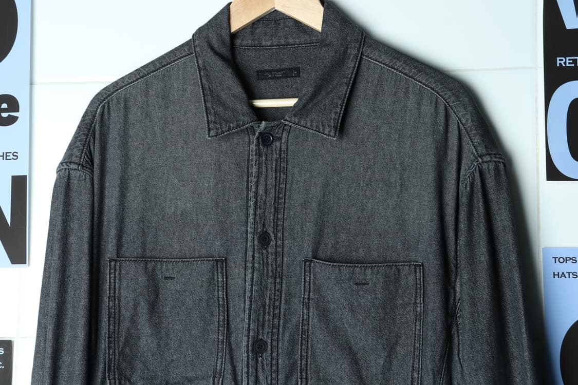 (M-XL) 질스튜어트 셔츠 남방 데님 청 아메카지-7AF0 상품이미지3