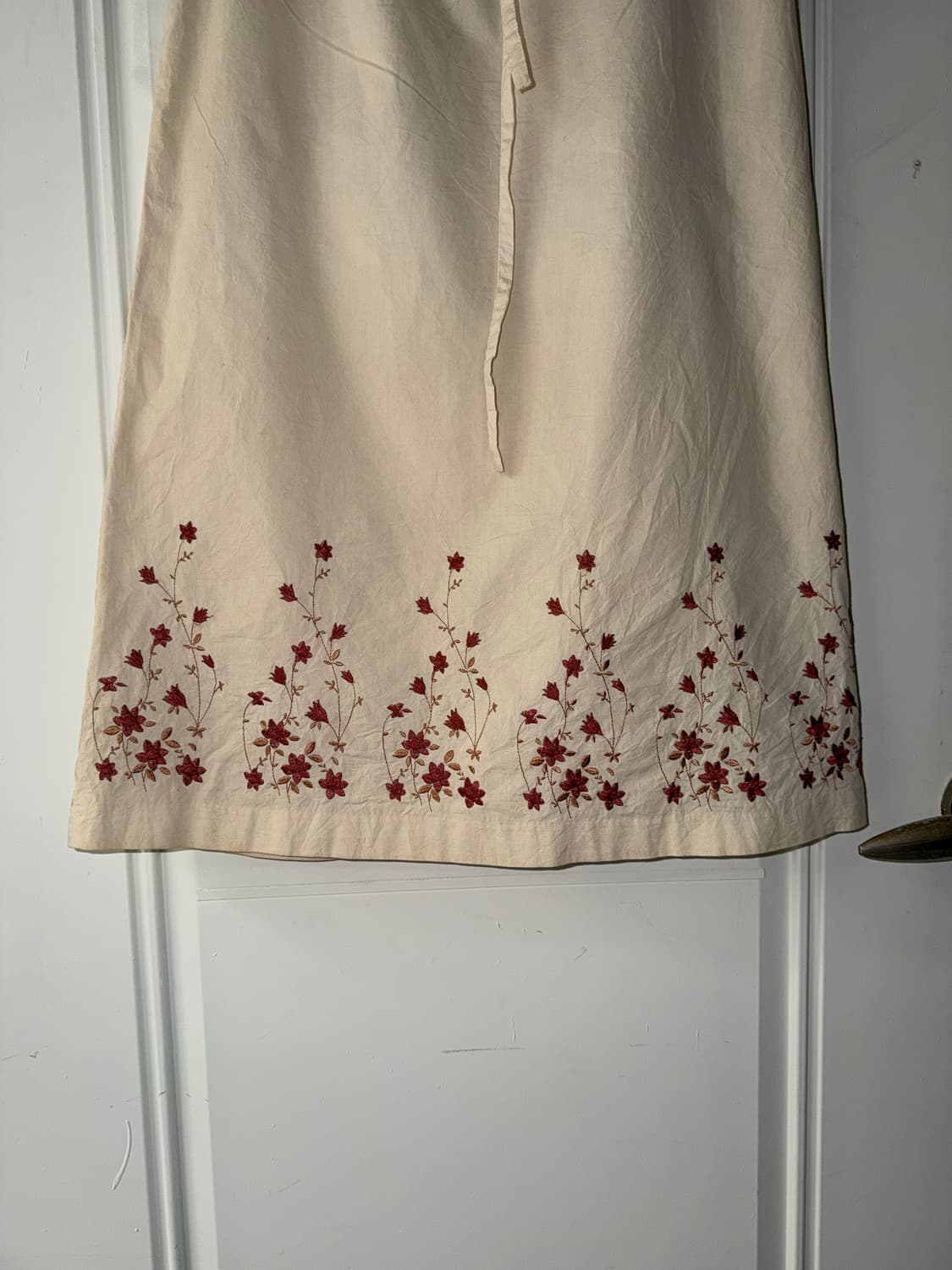 일본빈티지 모리걸 자수 롱스커트 상품이미지8