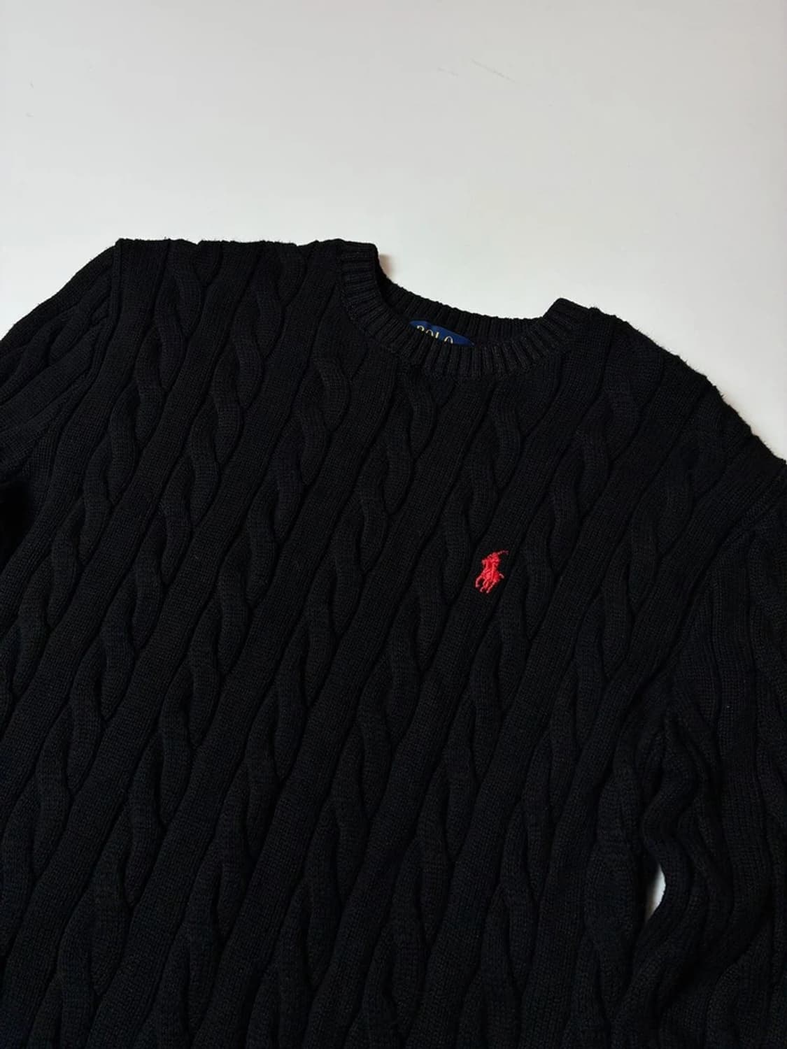 폴로 랄프로렌 큐알 신형 꽈배기 코튼 니트 PN8069 상품이미지3