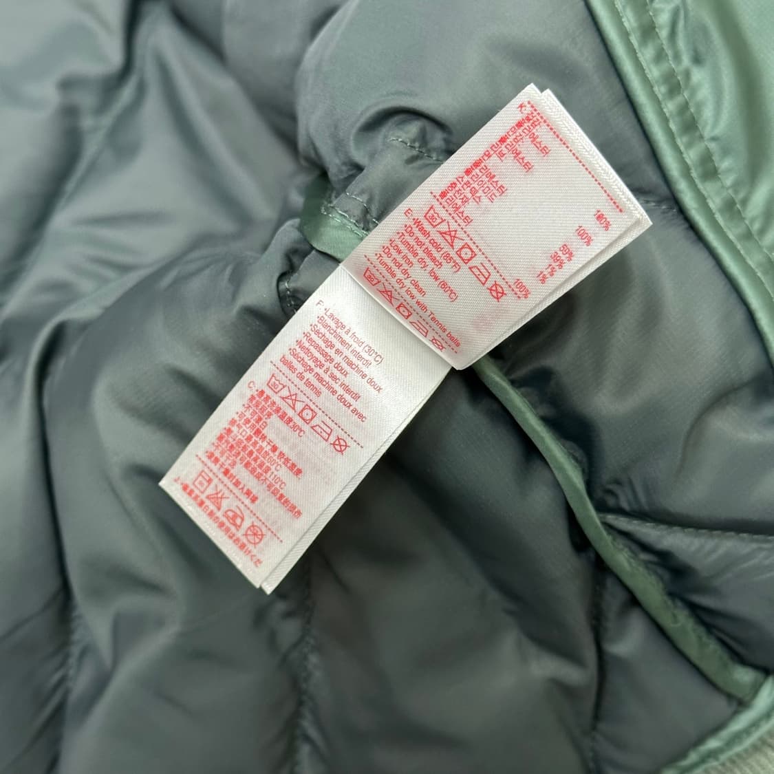 라코스테 카키 항공점퍼 패딩 42(M) 상품이미지8