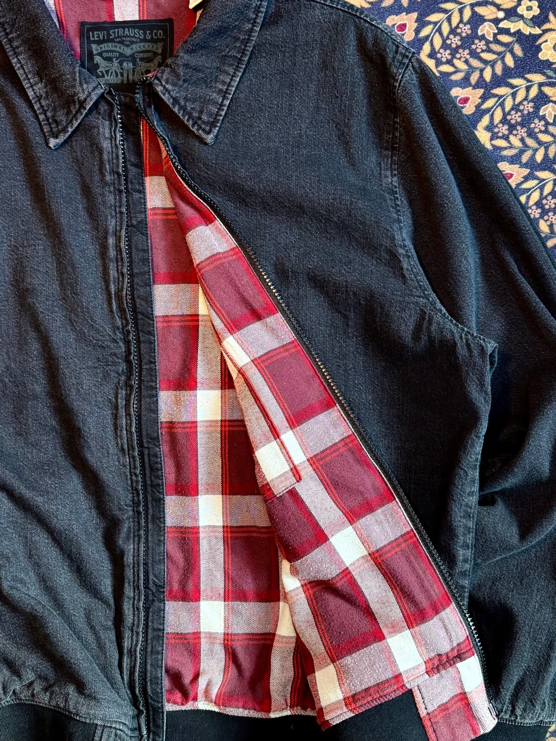 리바이스 블랙 데님 스윙탑 자켓 블루종 상품이미지6