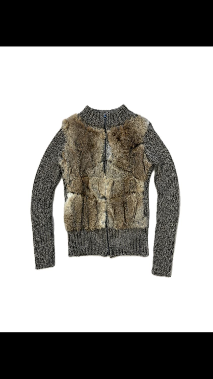 real fur zip-up 리얼 퍼 집업 상품이미지1