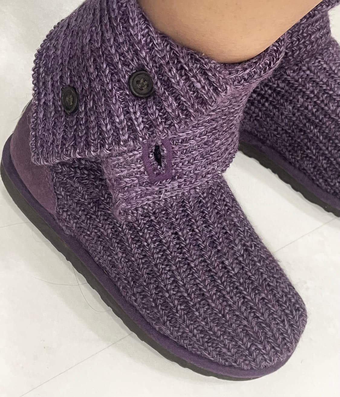 00s ugg 어그 클래식 카디 니트 부츠 퍼플 상품이미지7