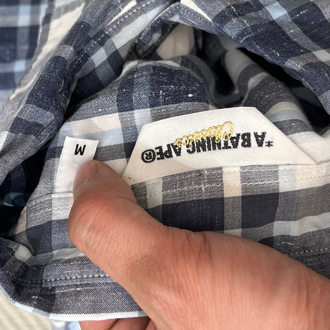 베이프 체크 셔츠 r3522 상품이미지6