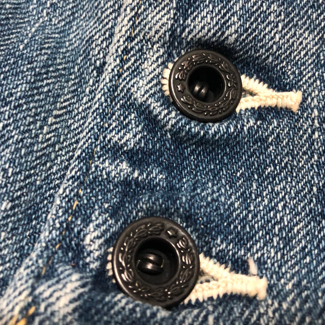 캐피탈 나바호 비즈 프린지 하프 데님팬츠 XL 상품이미지5